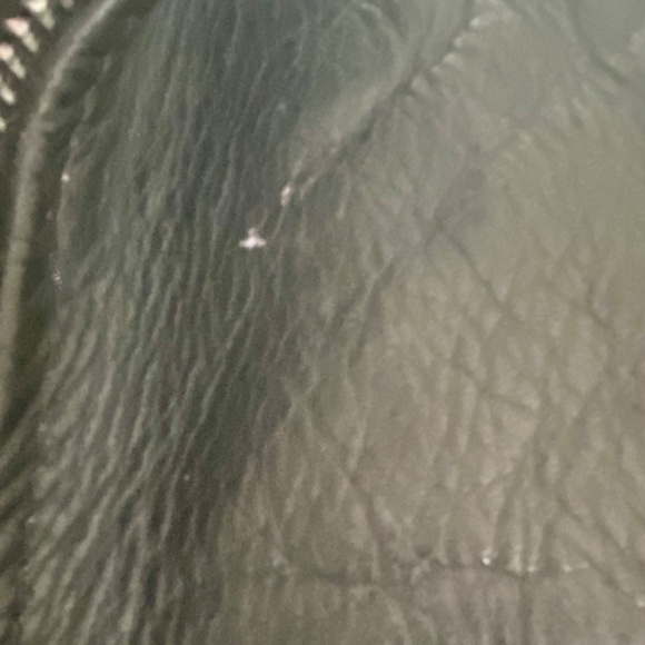 Gypsy Leather Motorcycle Jacket. Black, Plum Suede Trim. Fringe, Studs. 12 - Picture 11 of 16